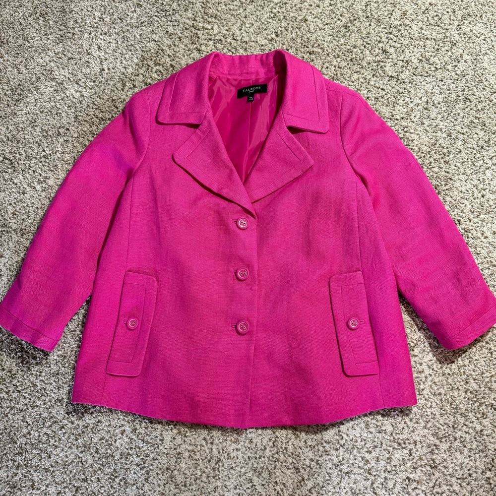 Talbots Linen Blazer- 14P